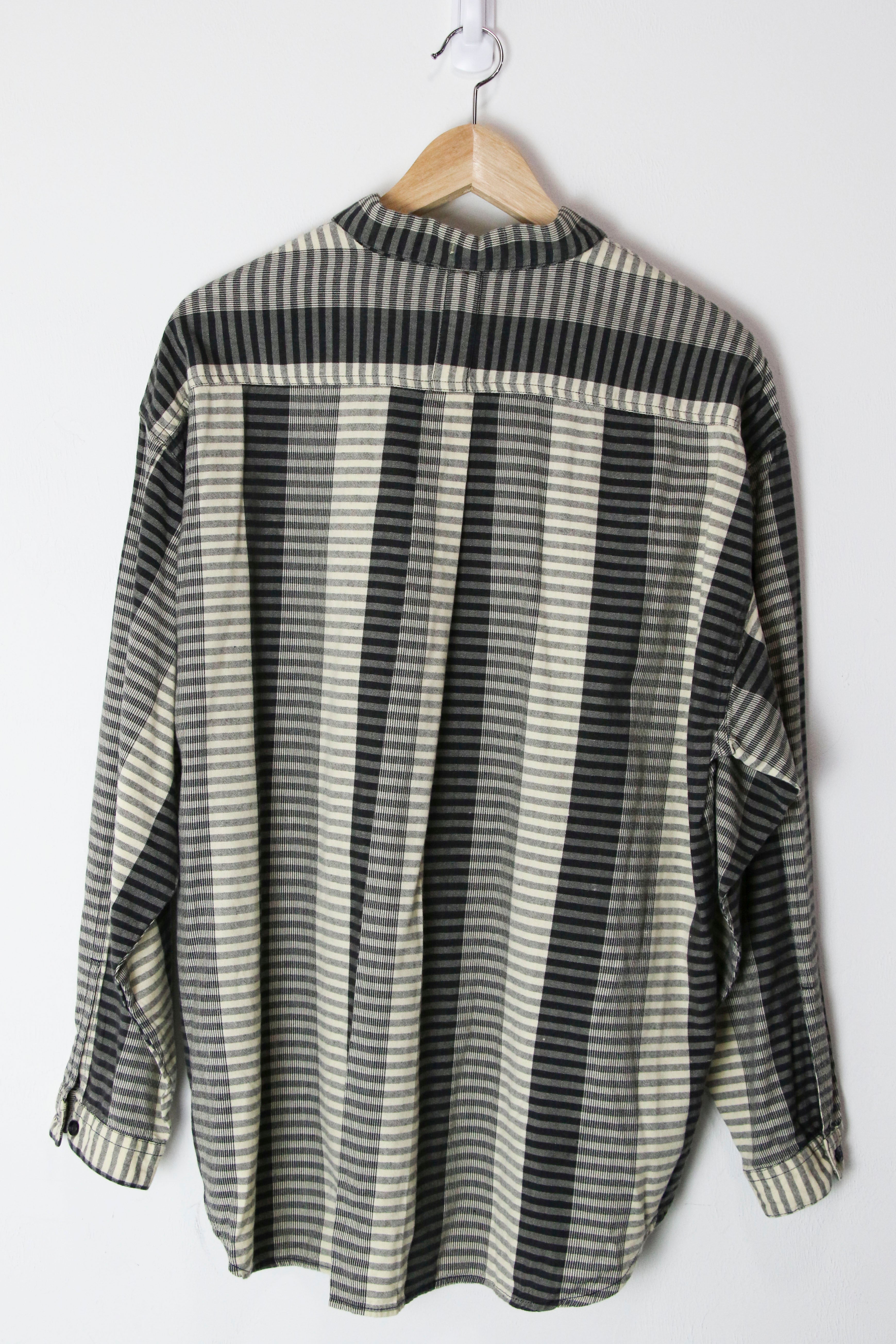 [XL] '90s Union Bay Stripe Patterned Shirt