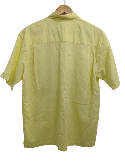 [M] Cubavera Yellow Button-Up Shirt